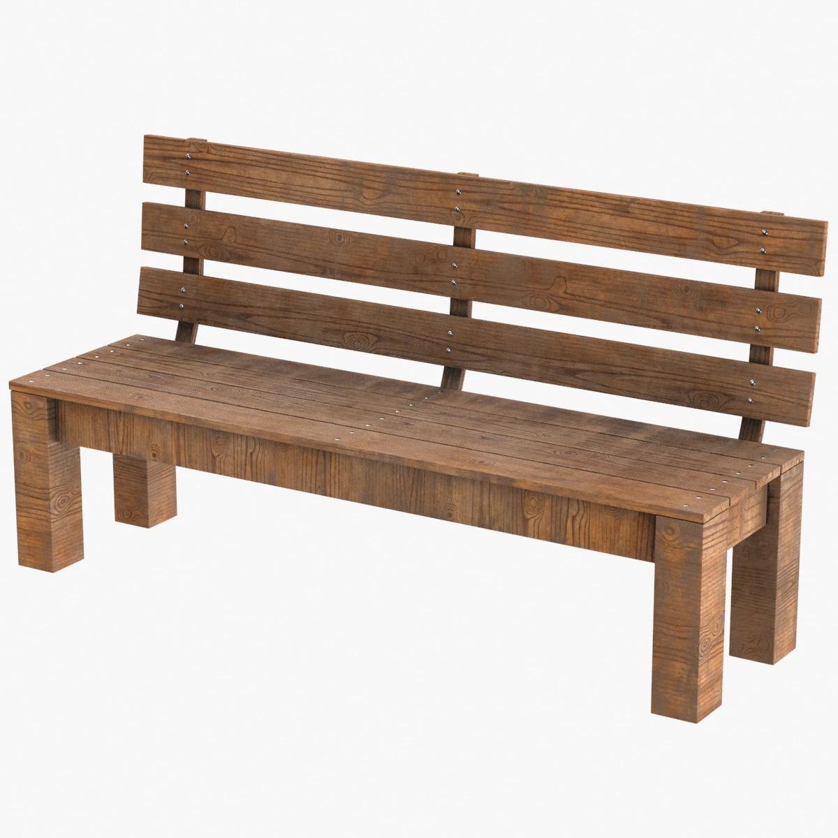 Паркова лавка 04 3D Модель .c4d .max .obj .3ds .fbx .stl .blend 