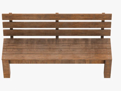 Паркова лавка 04 3D Модель