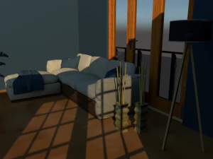 Modern couch 3D Model