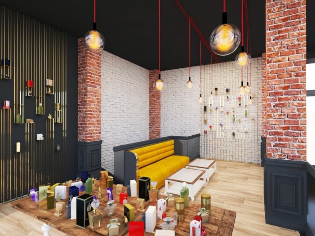 Perfume shop 3D Model .c4d .max .obj .3ds .fbx .stl .blend 