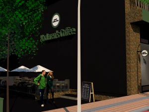 Cafe Tasarm 3D Model