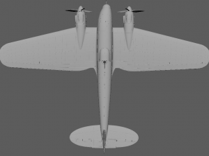 He-111 World War II air bomber 3D CG model 3D 模型