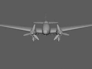 He-111 World War II air bomber 3D CG model 3D 模型