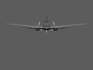 He-111 World War II air bomber 3D CG model 3D Model