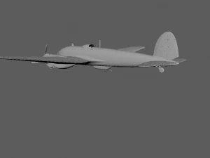 He-111 World War II air bomber 3D CG model 3D Model