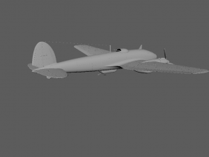 He-111 World War II air bomber 3D CG model 3D 模型