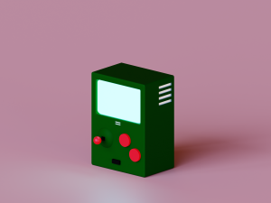 Mini arcade machine 3D Model