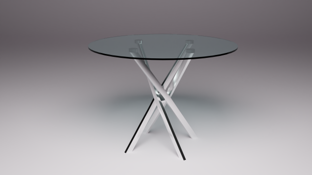 Glass table Raymond 3D Model .c4d .max .obj .3ds .fbx .stl .blend 