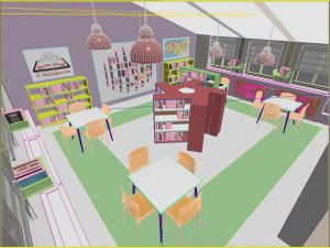 School Library 3D Модель