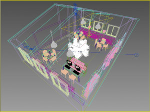 School Library 3D Модель