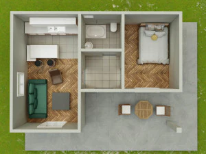 Small simple house 3D Model