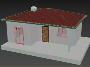 Small simple house Modèle 3D