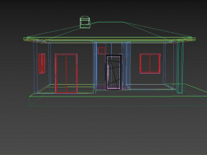 Small simple house Modèle 3D