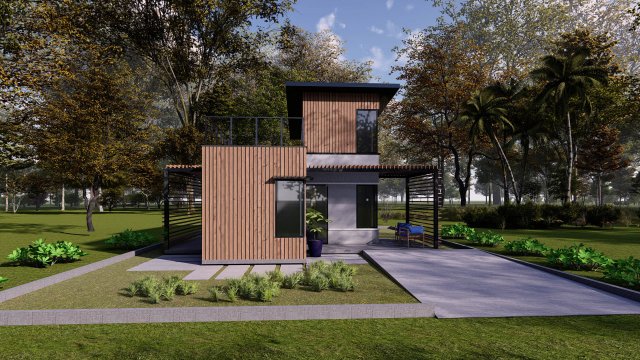 Container house Modello 3D .c4d .max .obj .3ds .fbx .stl .blend 
