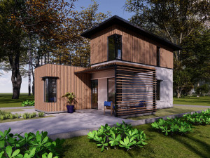 Container house Modello 3D