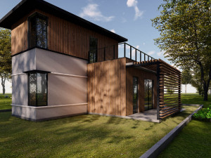Container house Modello 3D