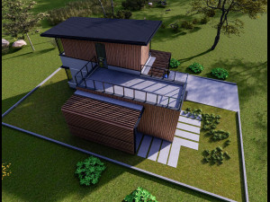 Container house Modello 3D
