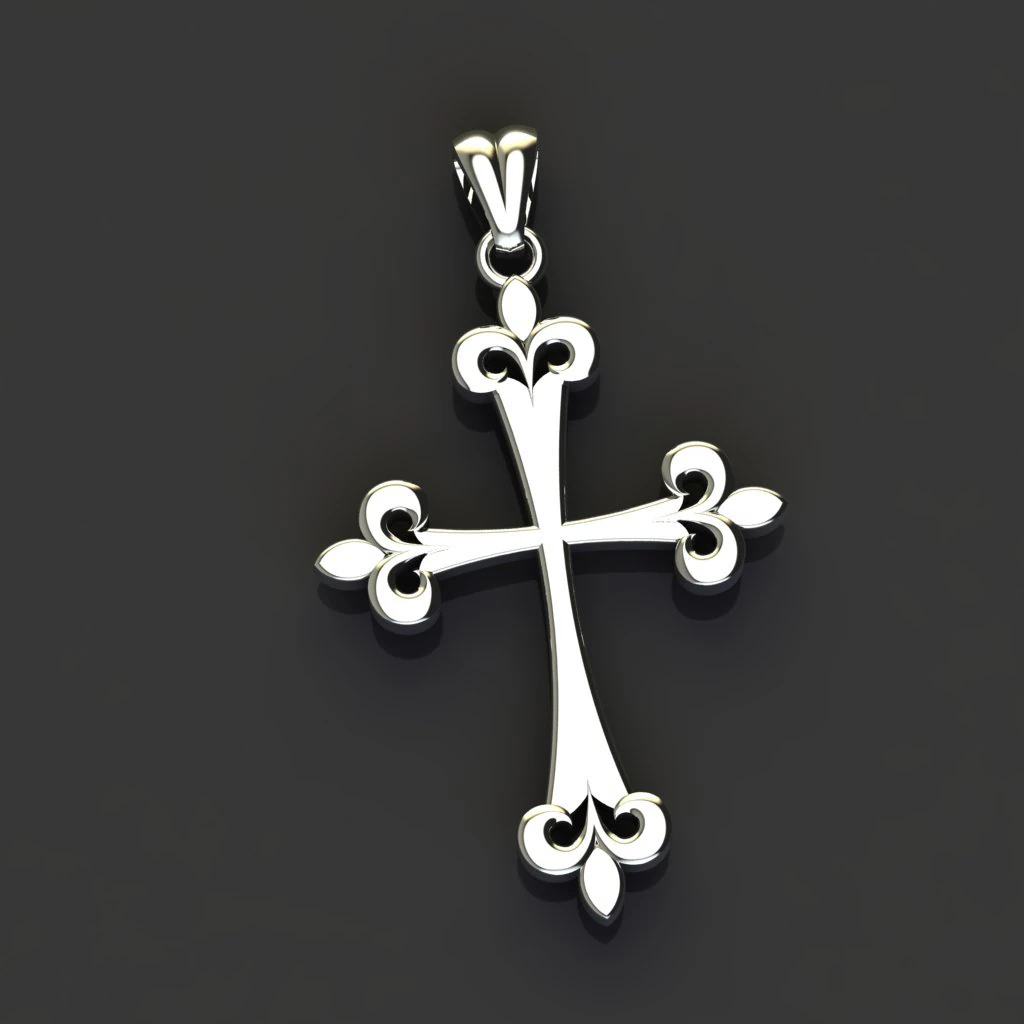 Cross 3D Print Model .c4d .max .obj .3ds .fbx .stl .blend 