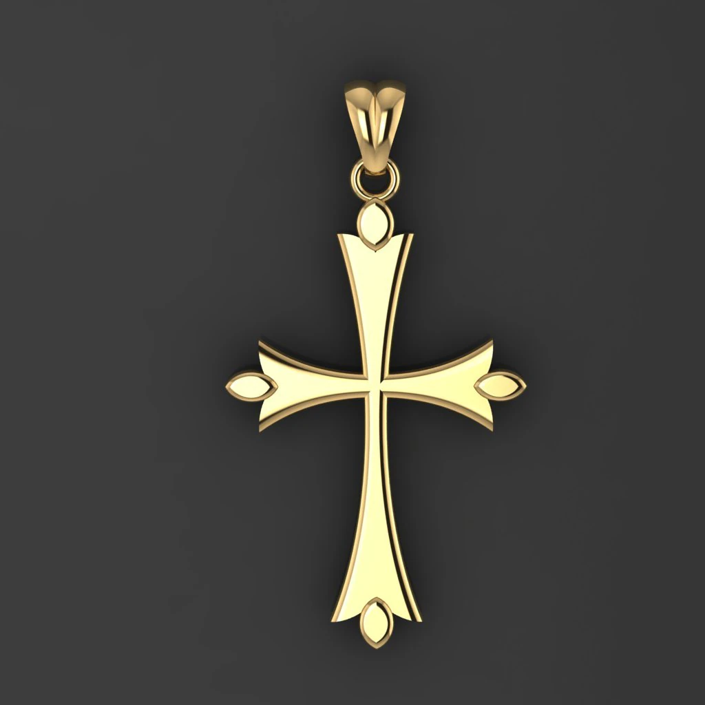 Cross 3D Print Model .c4d .max .obj .3ds .fbx .stl .blend 