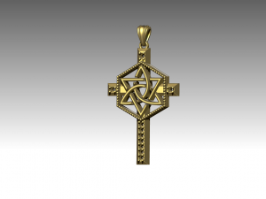 Cross Model Cetak 3D