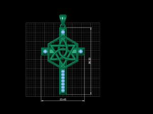 Cross Model Cetak 3D
