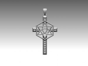 Cross Model Cetak 3D