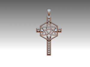 Cross Model Cetak 3D