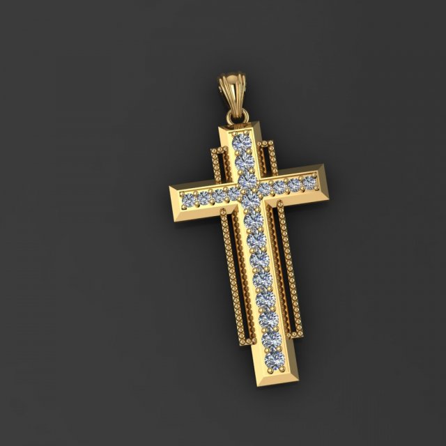 Cross 3D Baskı Modeli .c4d .max .obj .3ds .fbx .stl .blend 
