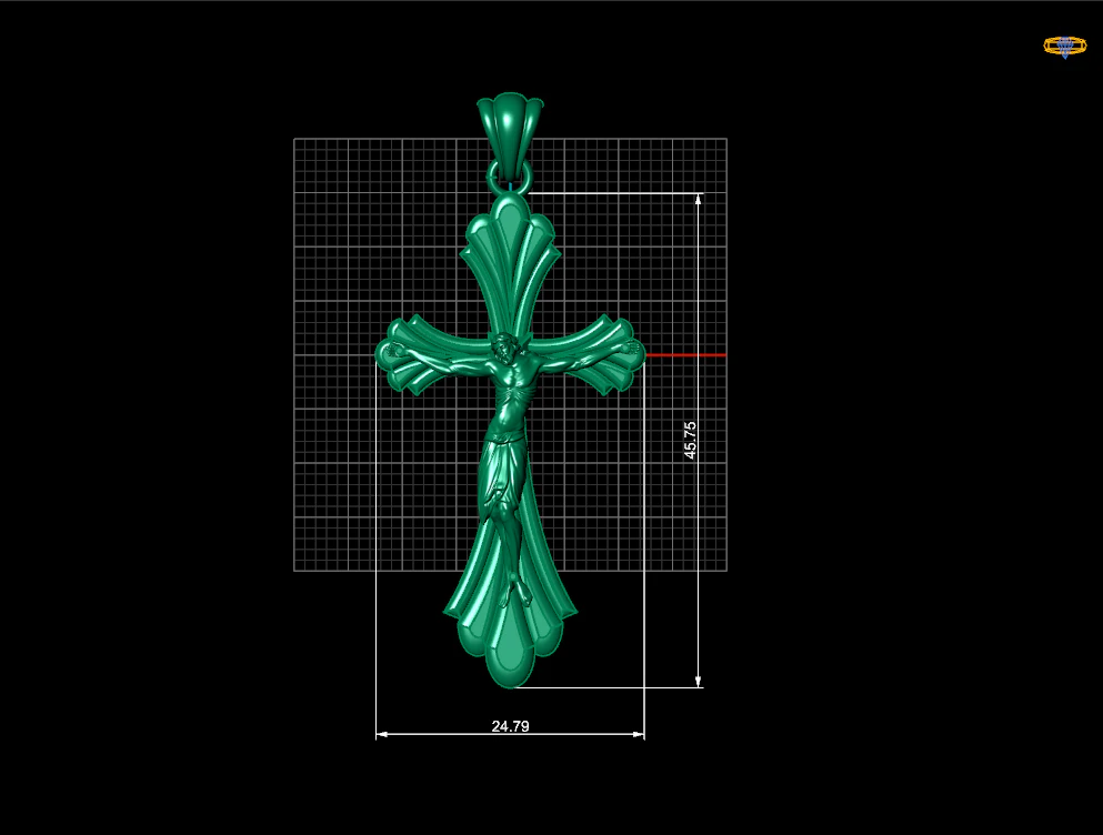 Cross 3D Print Model .c4d .max .obj .3ds .fbx .stl .blend