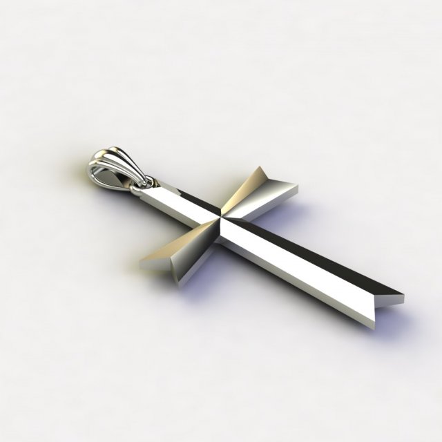 Cross 3D Принт Модель .c4d .max .obj .3ds .fbx .stl .blend 