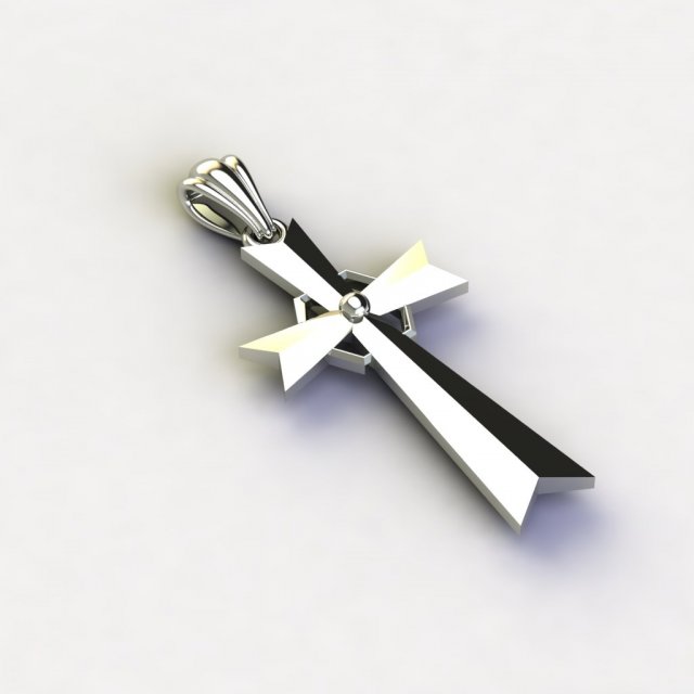 Cross Model do druku 3D .c4d .max .obj .3ds .fbx .stl .blend 