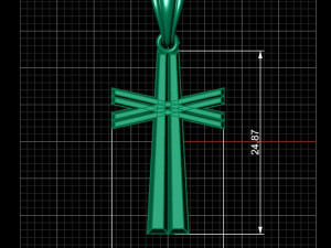 Cross Model Cetak 3D