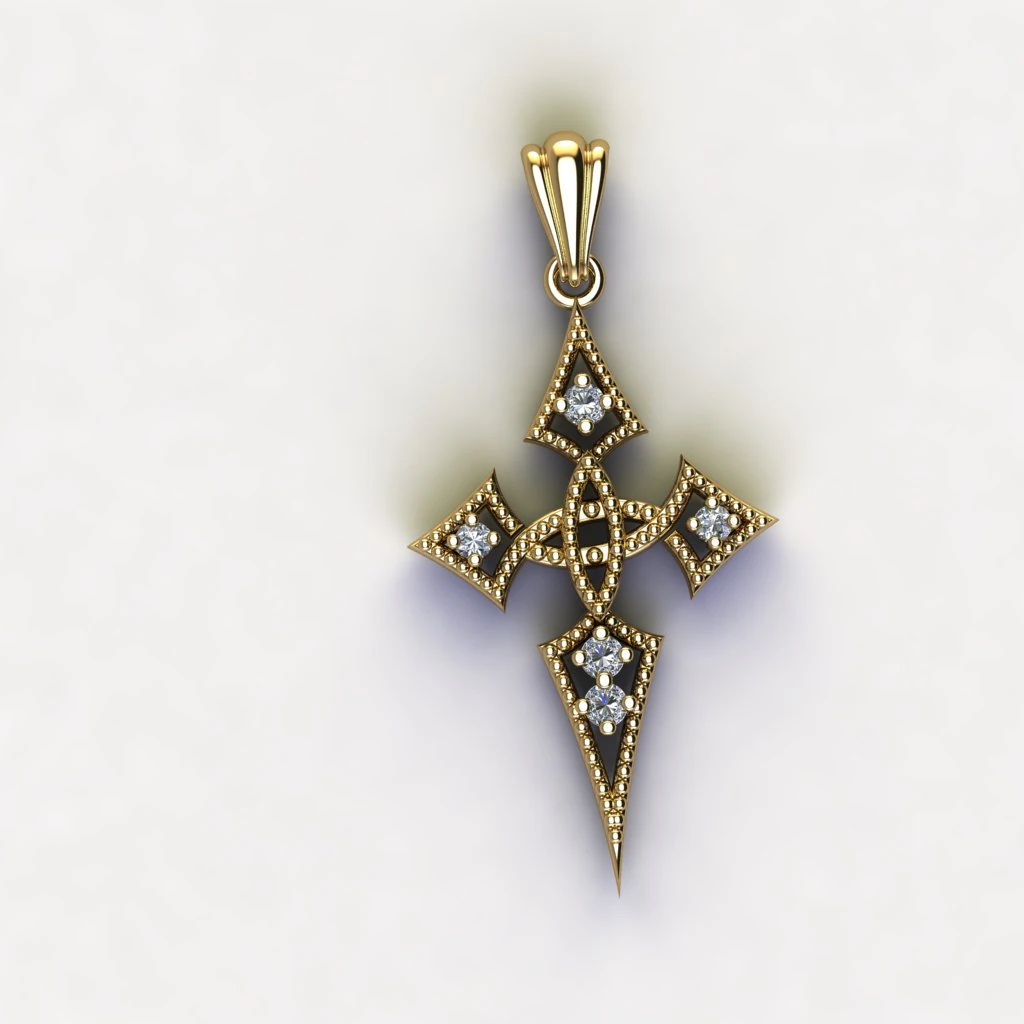 Cross 3D Print Model .c4d .max .obj .3ds .fbx .stl .blend 