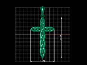 Cross 3D-printmodel