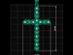 Cross Model Cetak 3D