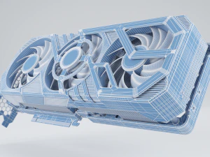 Palit GamingPro GeForce RTX 3080TI 3D Model