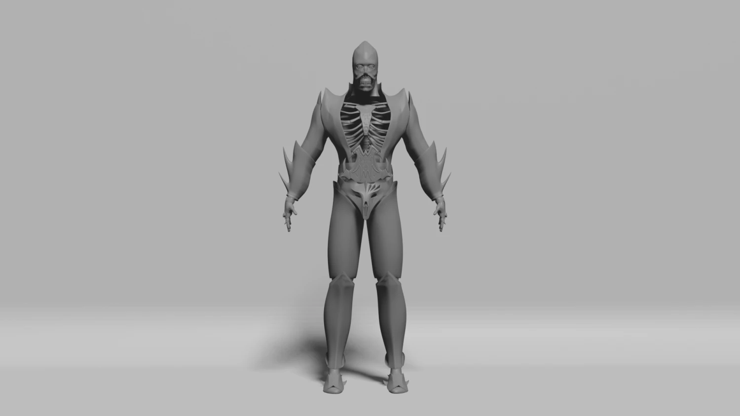 Armored Skillet 3D Model .c4d .max .obj .3ds .fbx .stl .blend 