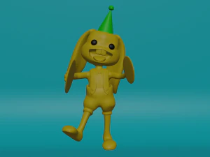 Забавный кролик 3D Модель