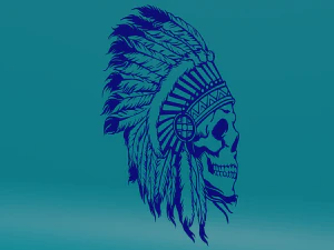 T&uuml;yl&uuml; kafatası 3D Baskı Modeli