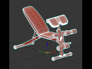 Banco de peso multifuncional Modelo 3D