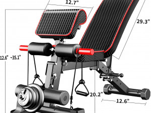 Adjustable Folding Weight Bench 3D Model