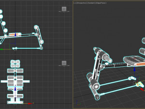 Folding Weight Bench Model 3D