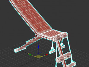 Adjustable Weight Bench Model 3D