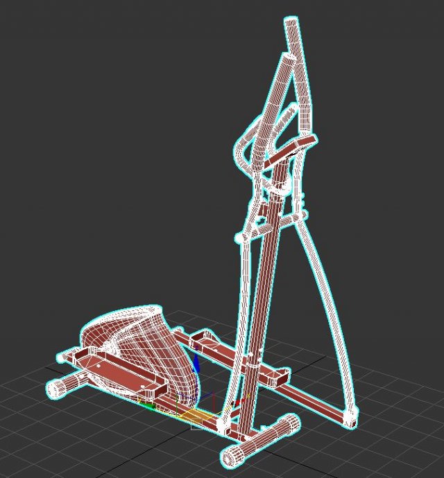Elliptical Machine 3D Model .c4d .max .obj .3ds .fbx .stl .blend 