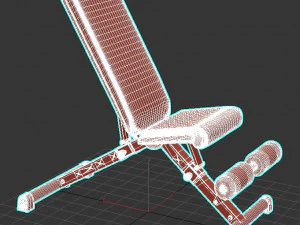 Weight Bench Adjustable Home 3D Model