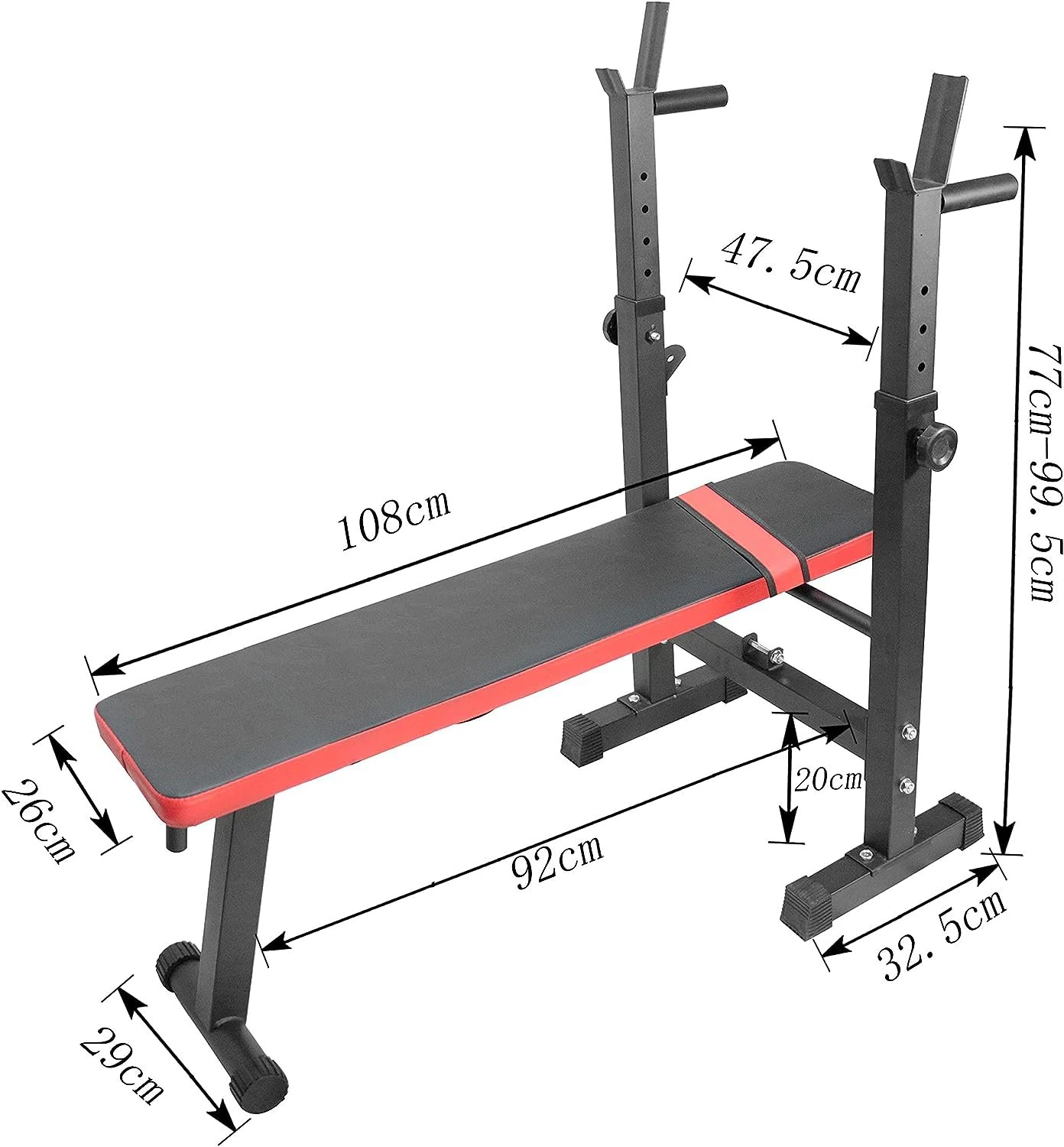 調整可能なウェイトベンチ 3Dモデル .c4d .max .obj .3ds .fbx .stl .blend 