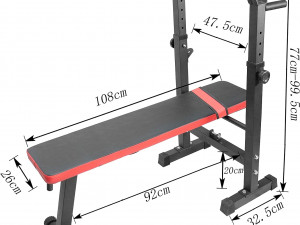 Adjustable weight bench 3D मॉडल