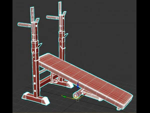調整可能なウェイトベンチ 3Dモデル