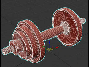 Steel with Walnut Handle 3D Model