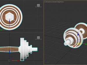 Steel with Walnut Handle 3D Model
